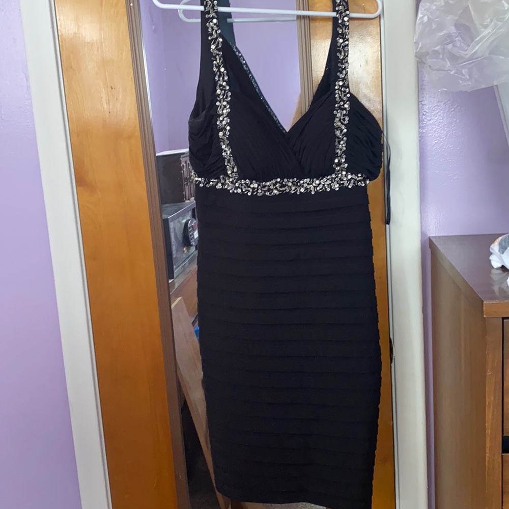 Black cocktail dress